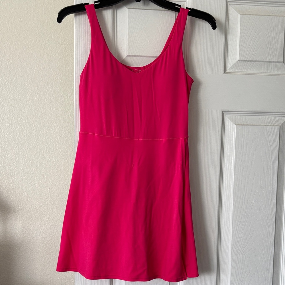 Aerie - Women's Electric Pink Scoop Neck Sleeveless Dress